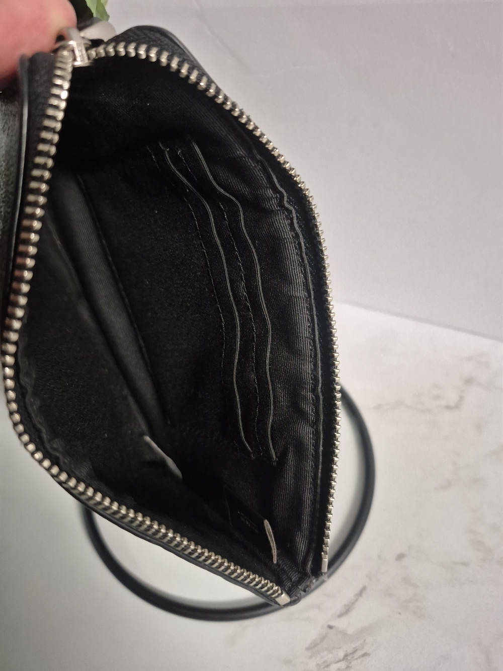 Coach Black Signature Zip Wristlet - COACH New York - Picture 4 of 4